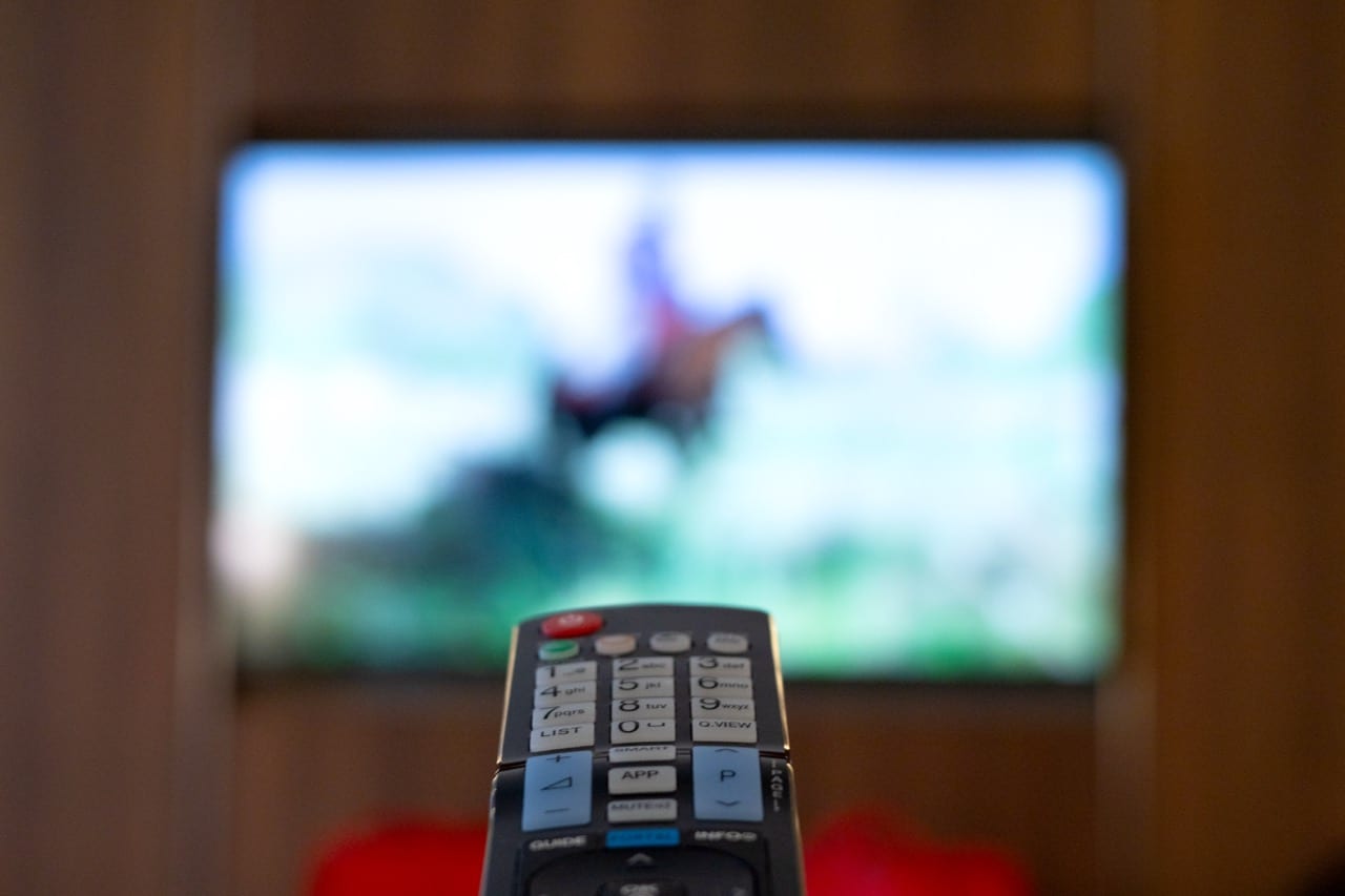 tv in a caravan